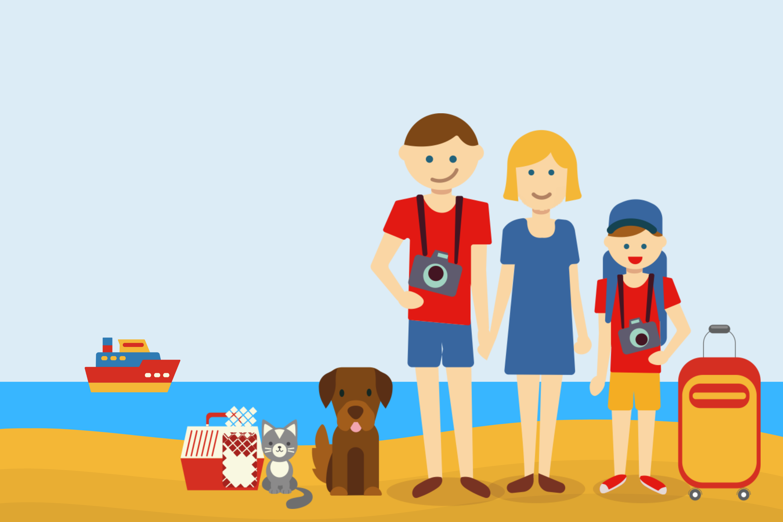 Viajar con menores de edad en ferry